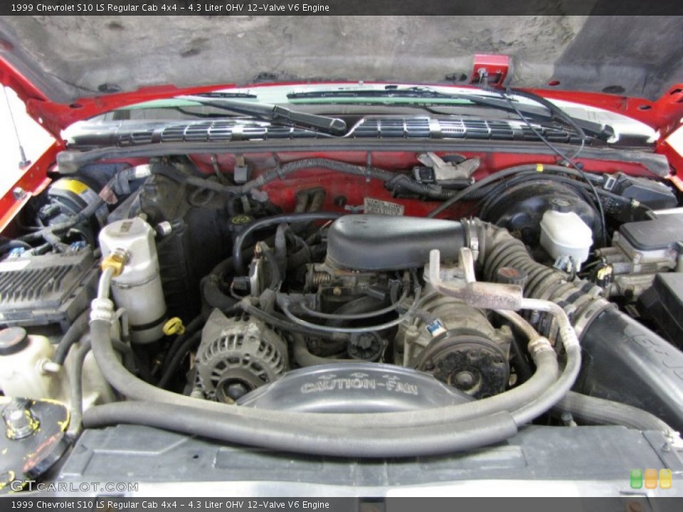 4.3 Liter OHV 12-Valve V6 Engine for the 1999 Chevrolet S10 #81400266