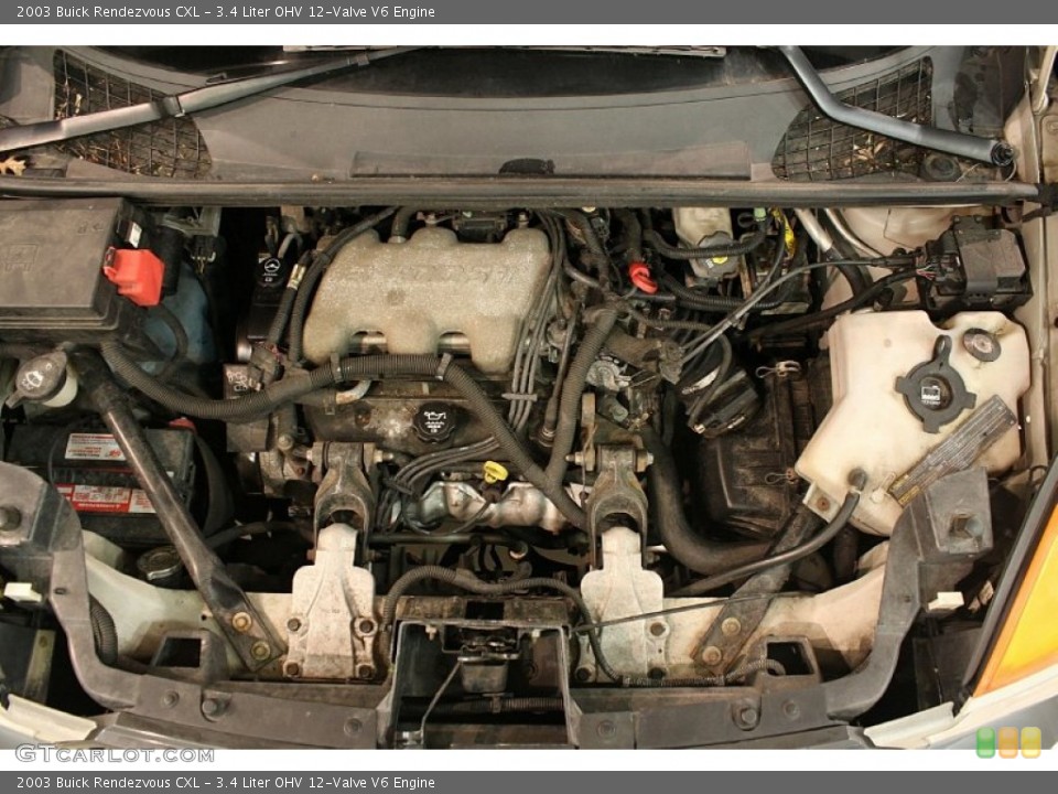 3.4 Liter OHV 12-Valve V6 Engine for the 2003 Buick Rendezvous #81414052