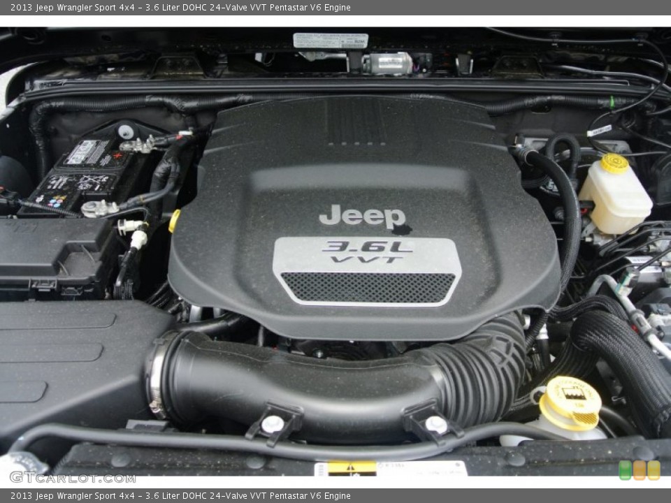 3.6 Liter DOHC 24-Valve VVT Pentastar V6 Engine for the 2013 Jeep Wrangler #81439446