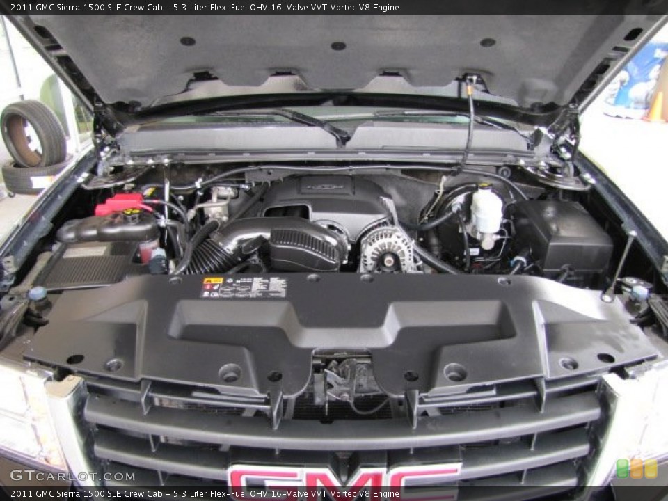 5.3 Liter Flex-Fuel OHV 16-Valve VVT Vortec V8 Engine for the 2011 GMC Sierra 1500 #81443220