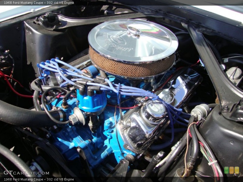 302 cid V8 Engine for the 1968 Ford Mustang #81447861