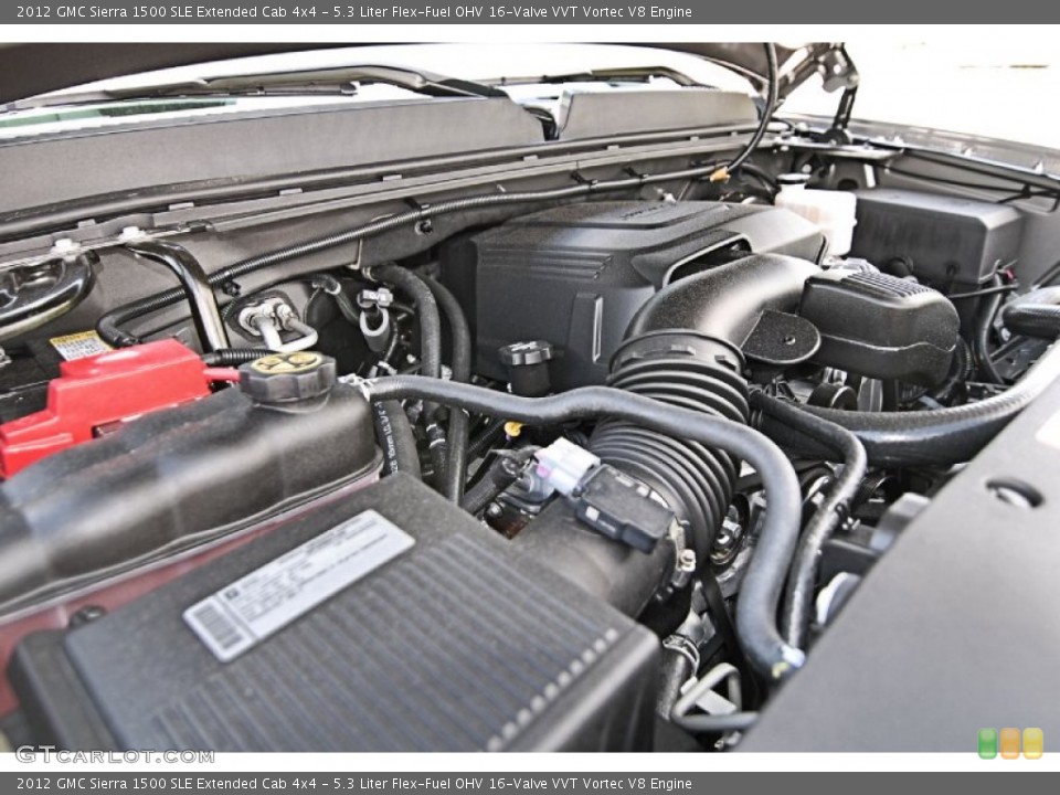 5.3 Liter Flex-Fuel OHV 16-Valve VVT Vortec V8 Engine for the 2012 GMC Sierra 1500 #81452407