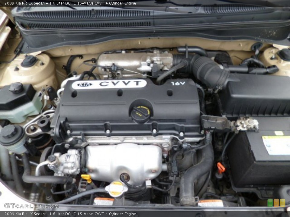 1.6 Liter DOHC 16-Valve CVVT 4 Cylinder Engine for the 2009 Kia Rio #81458340
