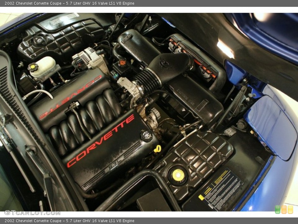5.7 Liter OHV 16 Valve LS1 V8 Engine for the 2002 Chevrolet Corvette #81488724