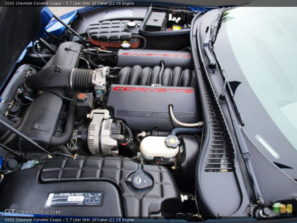 5.7 Liter OHV 16 Valve LS1 V8 Engine for the 2003 Chevrolet Corvette #81489651