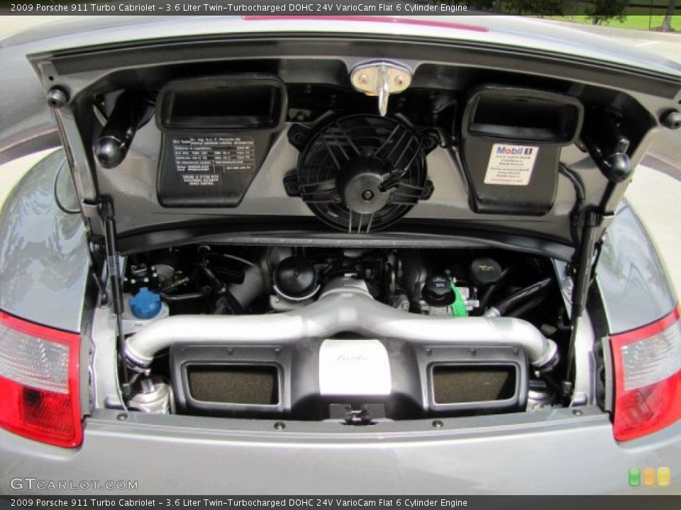 3.6 Liter Twin-Turbocharged DOHC 24V VarioCam Flat 6 Cylinder Engine for the 2009 Porsche 911 #81493011