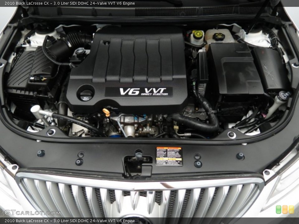 3.0 Liter SIDI DOHC 24-Valve VVT V6 2010 Buick LaCrosse Engine