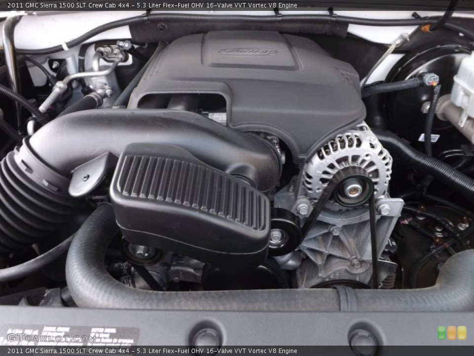 5.3 Liter Flex-Fuel OHV 16-Valve VVT Vortec V8 Engine for the 2011 GMC Sierra 1500 #81530195