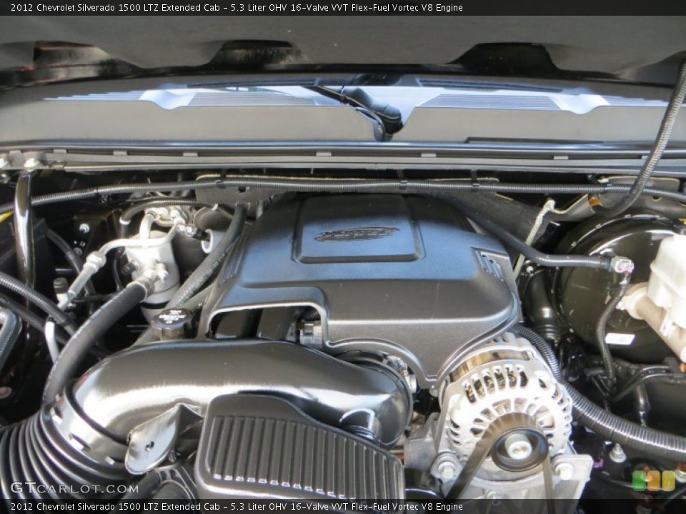 5.3 Liter OHV 16-Valve VVT Flex-Fuel Vortec V8 Engine for the 2012 Chevrolet Silverado 1500 #81532772