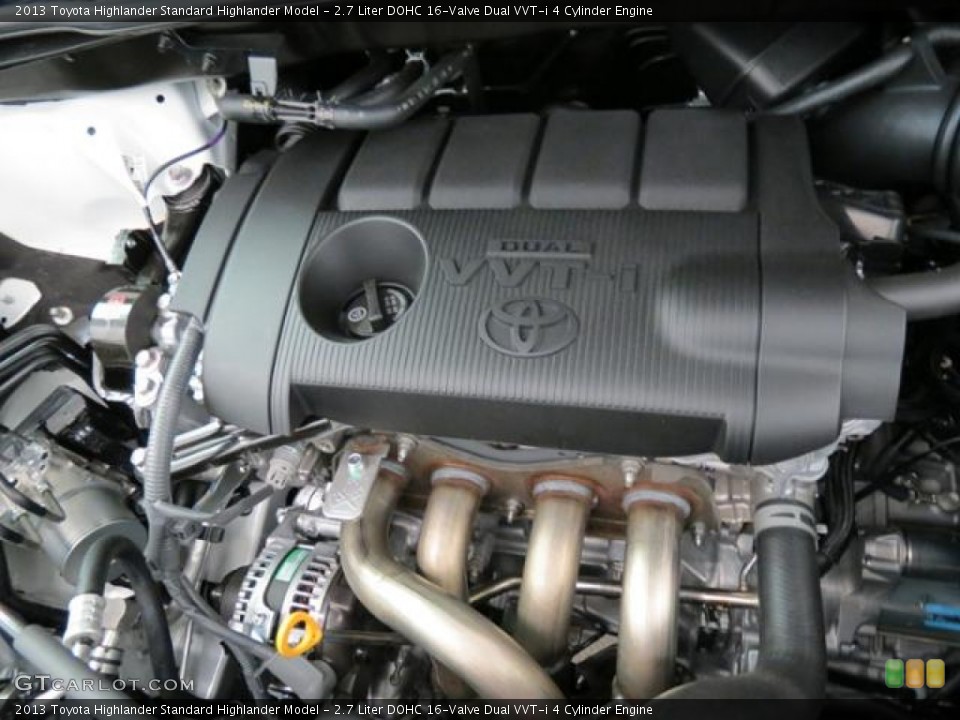 2.7 Liter DOHC 16-Valve Dual VVT-i 4 Cylinder Engine for the 2013 Toyota Highlander #81536544