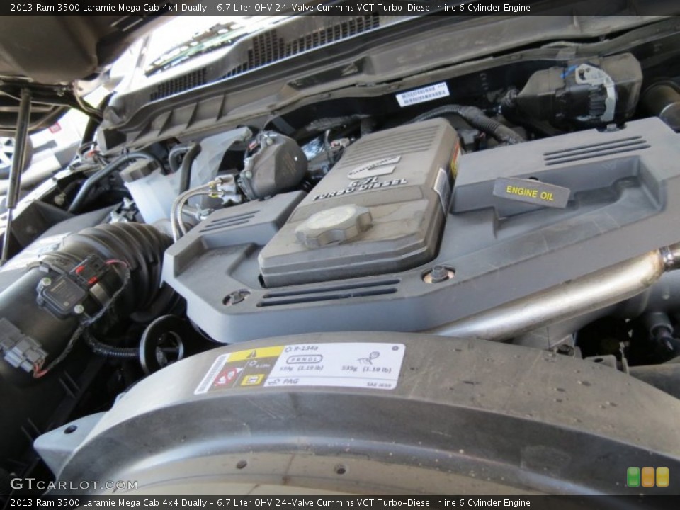 6.7 Liter OHV 24-Valve Cummins VGT Turbo-Diesel Inline 6 Cylinder Engine for the 2013 Ram 3500 #81546405
