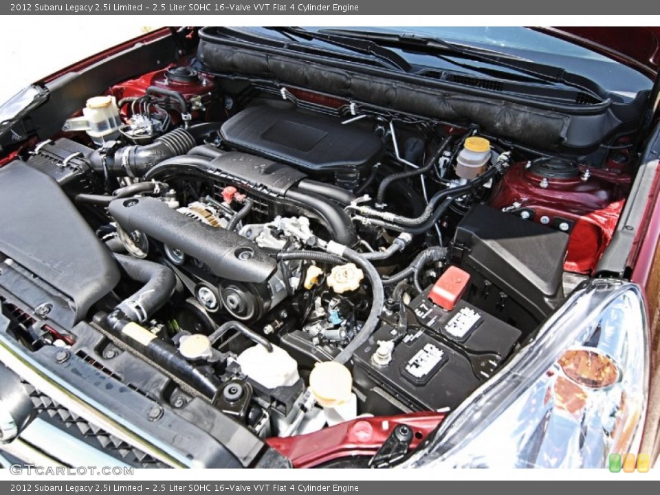 2.5 Liter SOHC 16-Valve VVT Flat 4 Cylinder Engine for the 2012 Subaru Legacy #81555246