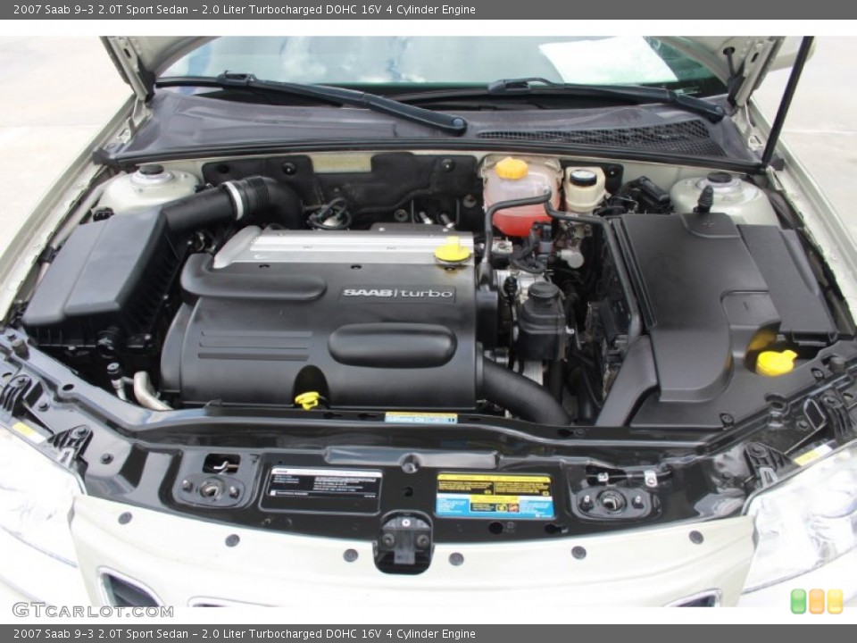 2.0 Liter Turbocharged DOHC 16V 4 Cylinder Engine for the 2007 Saab 9-3 #81556460