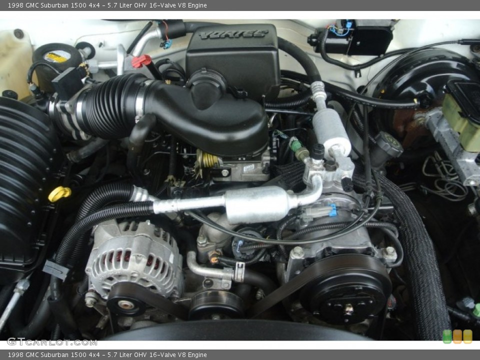 5.7 Liter OHV 16-Valve V8 1998 GMC Suburban Engine