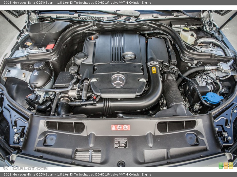 1.8 Liter DI Turbocharged DOHC 16-Valve VVT 4 Cylinder Engine for the 2013 Mercedes-Benz C #81587499