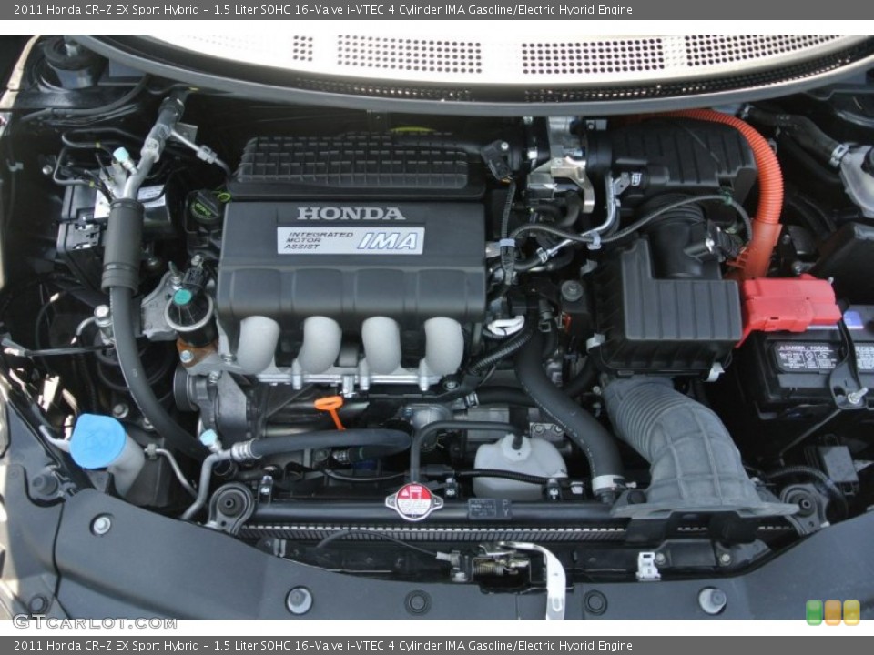 1.5 Liter SOHC 16-Valve i-VTEC 4 Cylinder IMA Gasoline/Electric Hybrid Engine for the 2011 Honda CR-Z #81595989