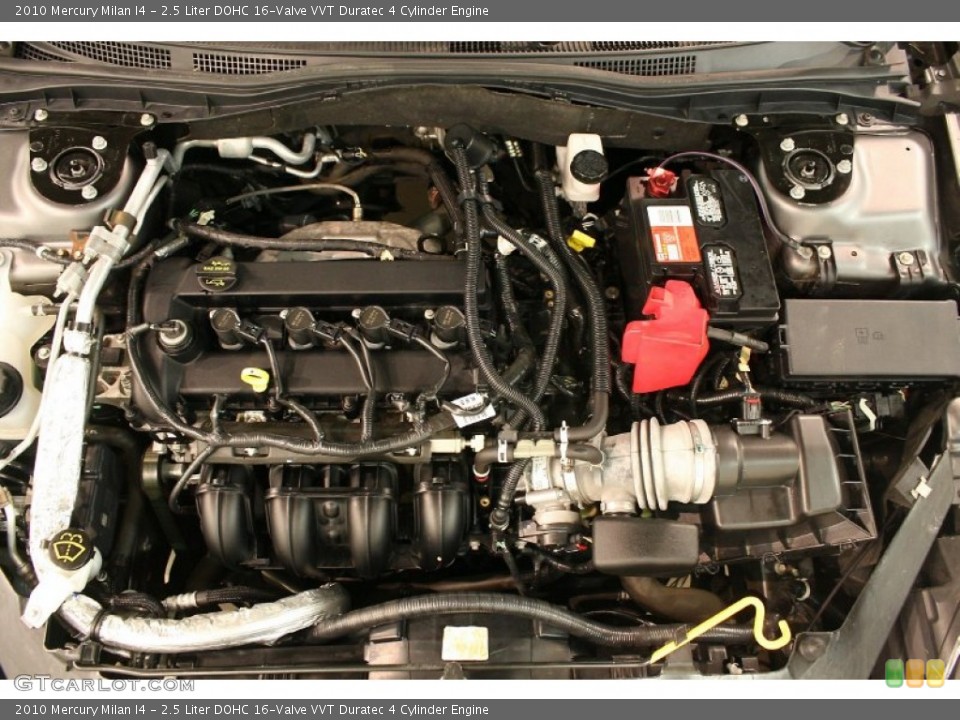 2.5 Liter DOHC 16-Valve VVT Duratec 4 Cylinder 2010 Mercury Milan Engine