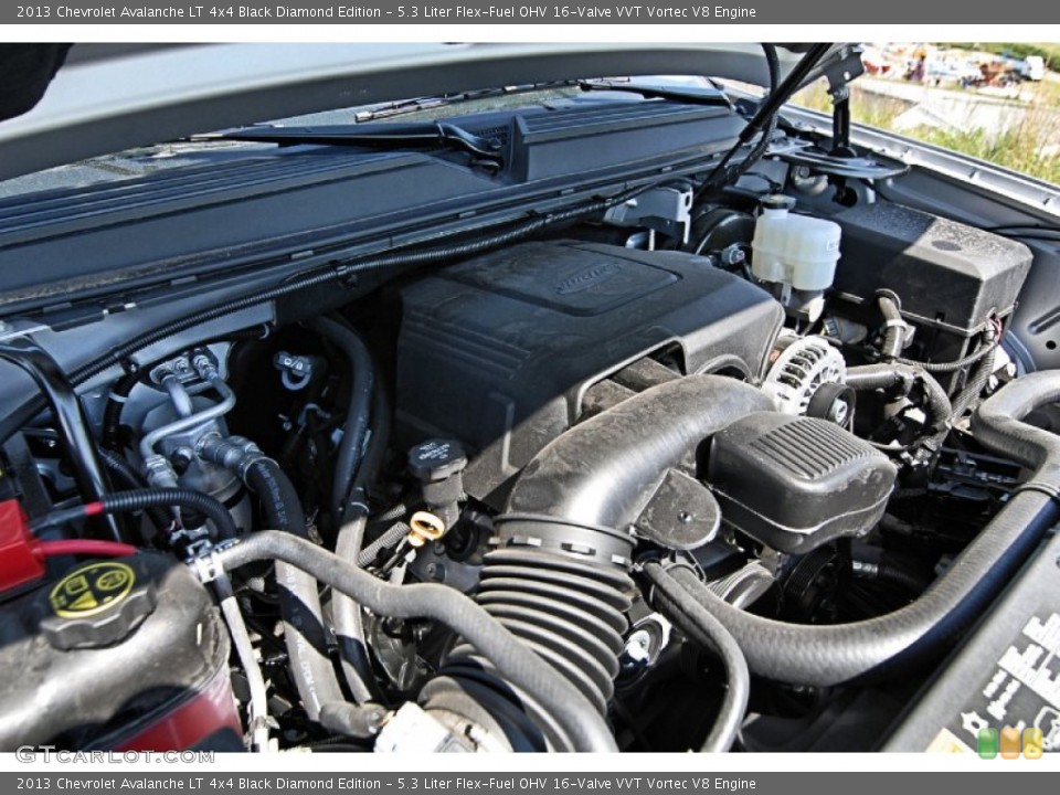 5.3 Liter Flex-Fuel OHV 16-Valve VVT Vortec V8 Engine for the 2013 Chevrolet Avalanche #81620871