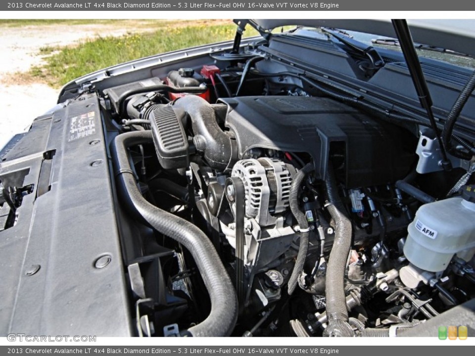 5.3 Liter Flex-Fuel OHV 16-Valve VVT Vortec V8 Engine for the 2013 Chevrolet Avalanche #81620892