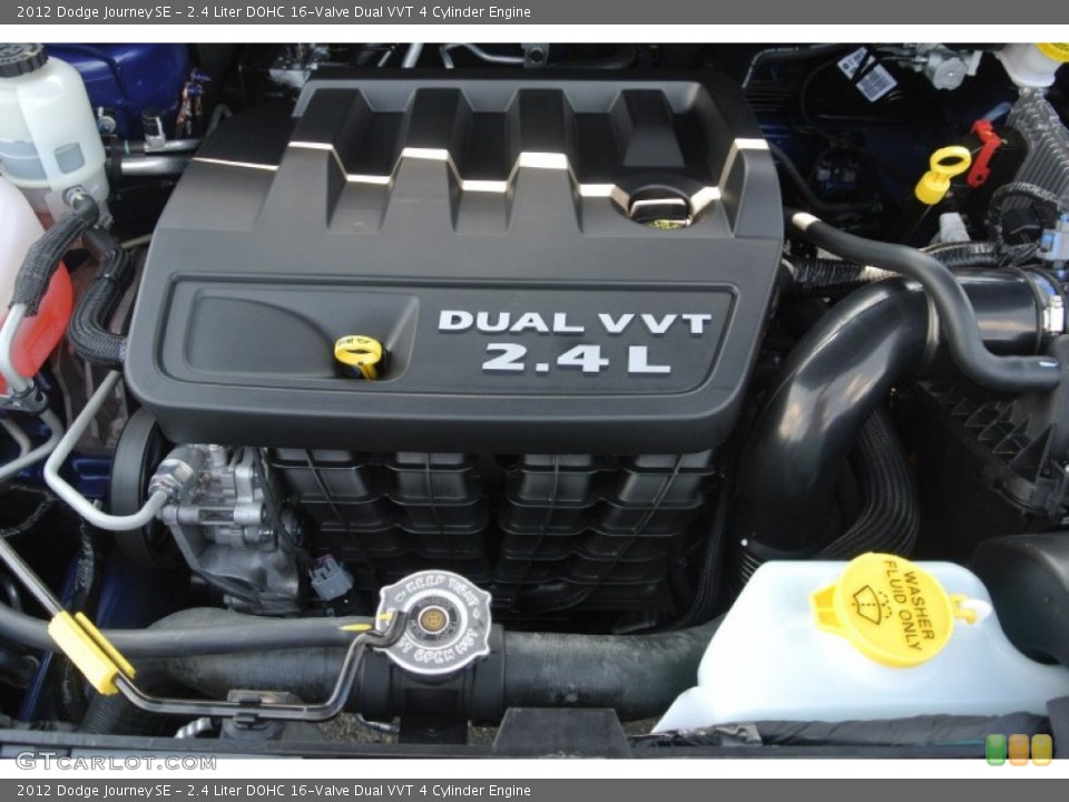 2.4 Liter DOHC 16-Valve Dual VVT 4 Cylinder 2012 Dodge Journey Engine