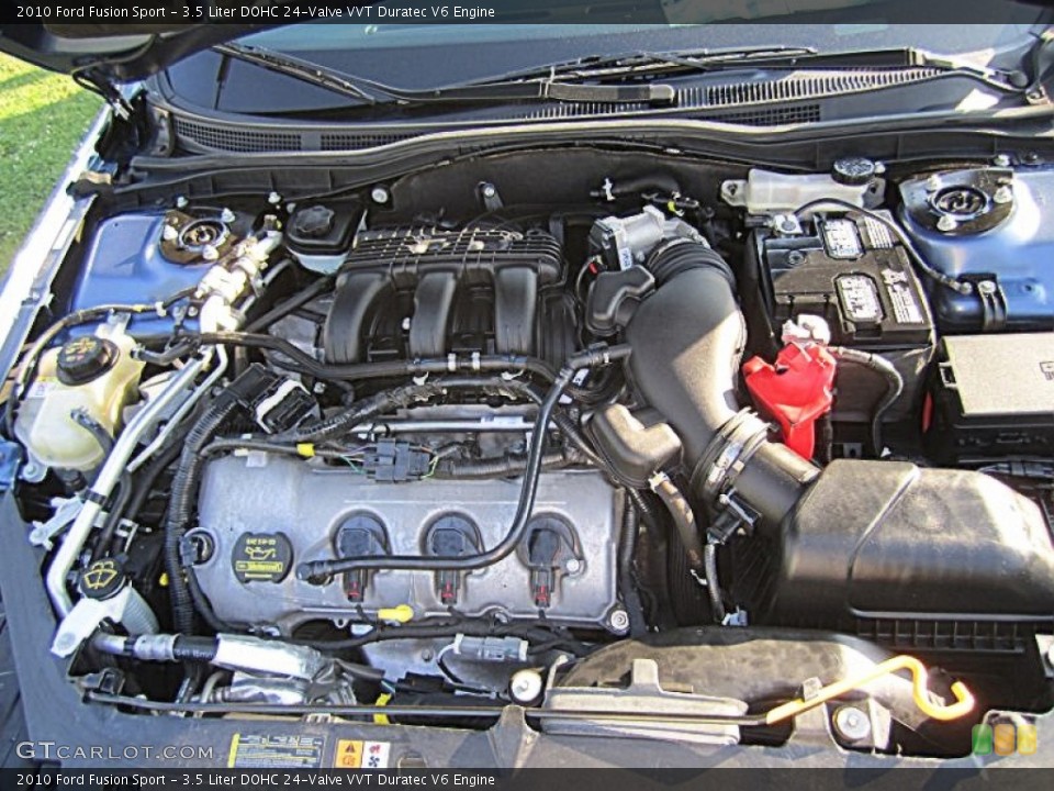 3.5 Liter DOHC 24-Valve VVT Duratec V6 Engine for the 2010 Ford Fusion #81624378