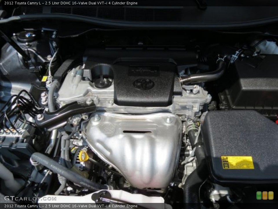 2.5 Liter DOHC 16-Valve Dual VVT-i 4 Cylinder 2012 Toyota Camry Engine