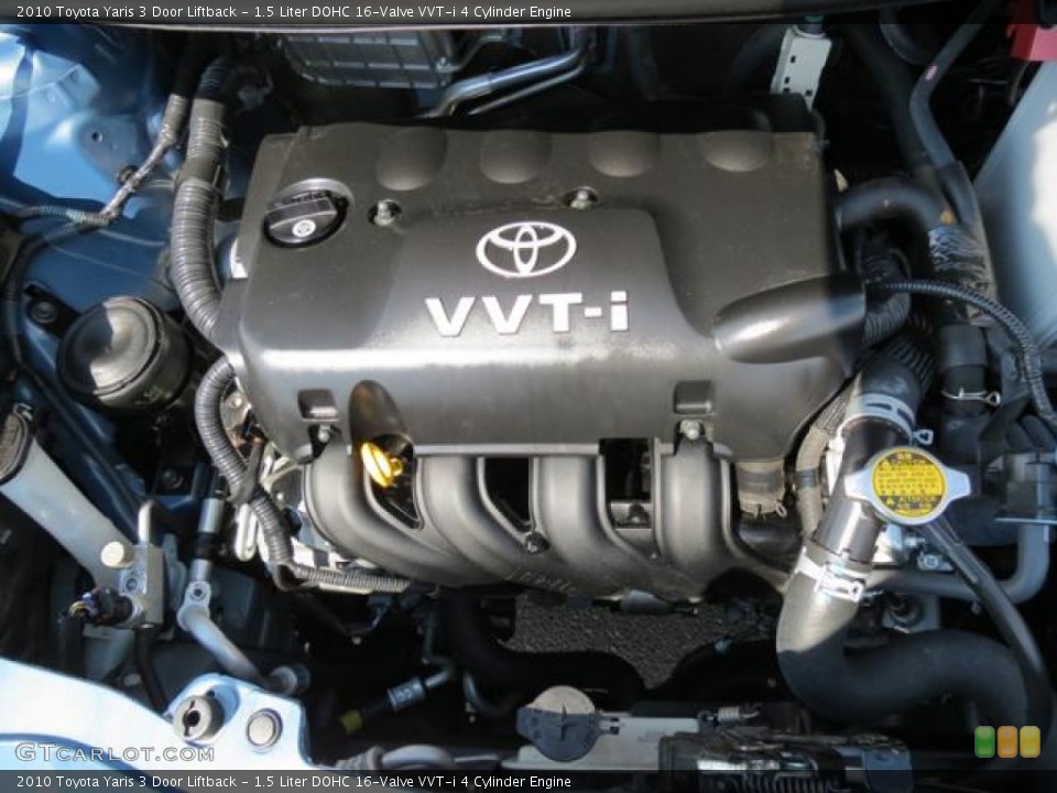 1.5 Liter DOHC 16-Valve VVT-i 4 Cylinder 2010 Toyota Yaris Engine