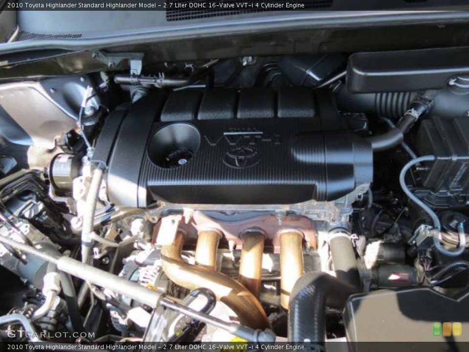 2.7 Liter DOHC 16-Valve VVT-i 4 Cylinder 2010 Toyota Highlander Engine