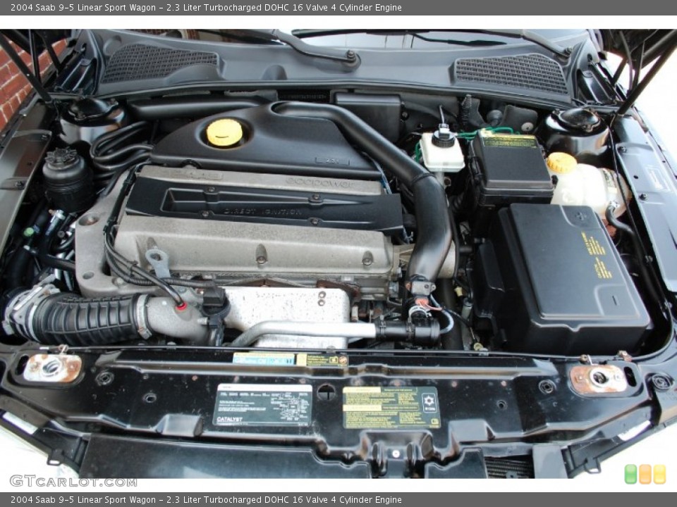 2.3 Liter Turbocharged DOHC 16 Valve 4 Cylinder Engine for the 2004 Saab 9-5 #81639242