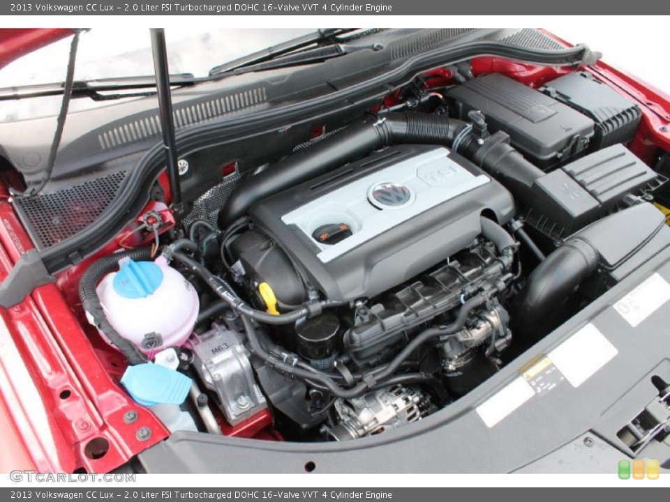 2.0 Liter FSI Turbocharged DOHC 16-Valve VVT 4 Cylinder 2013 Volkswagen CC Engine