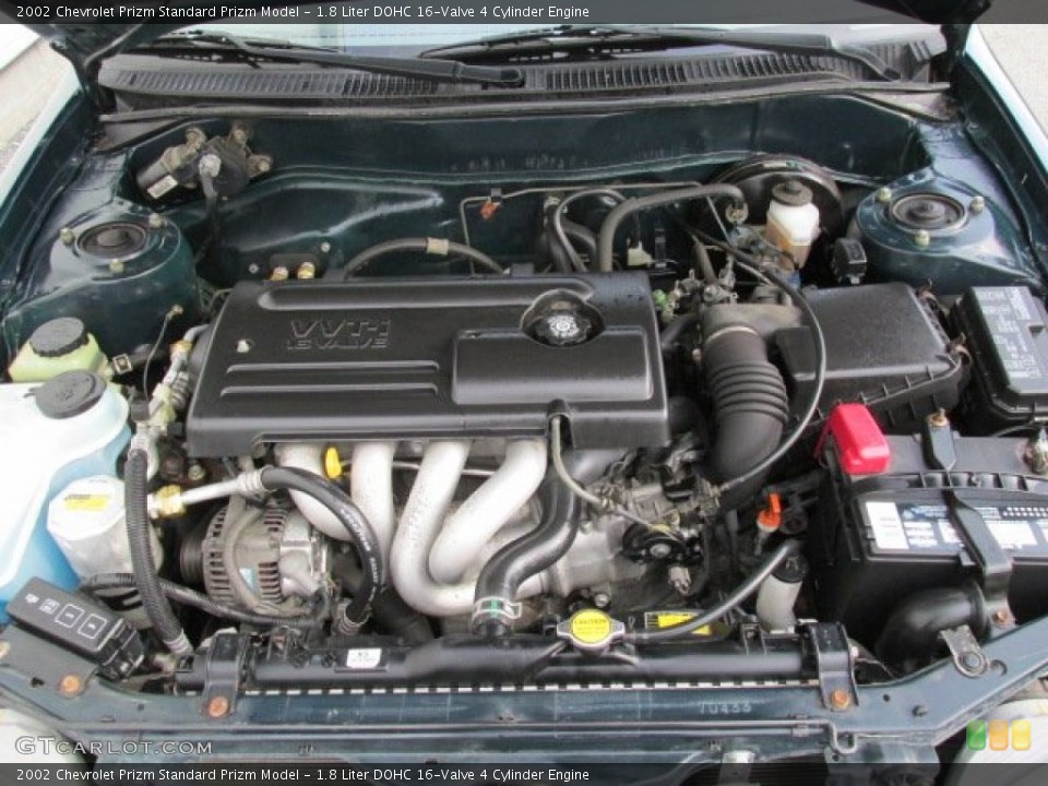1.8 Liter DOHC 16-Valve 4 Cylinder 2002 Chevrolet Prizm Engine