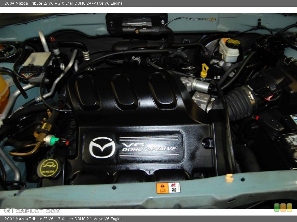 3.0 Liter DOHC 24-Valve V6 2004 Mazda Tribute Engine