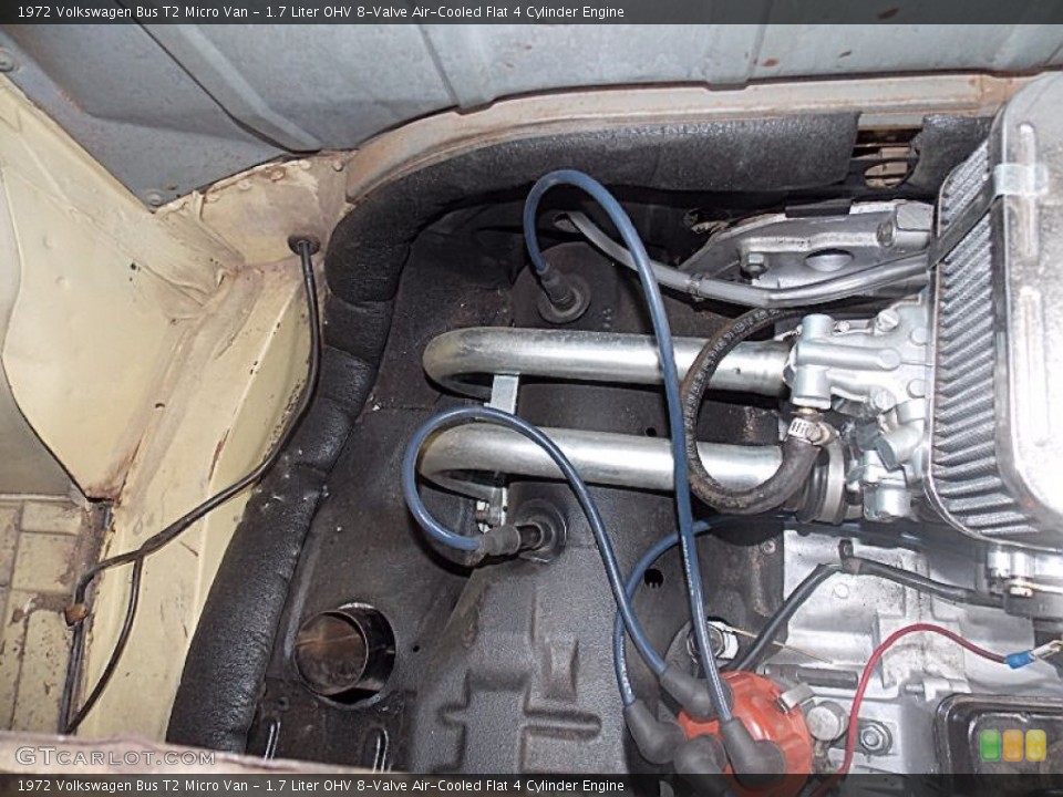 1.7 Liter OHV 8-Valve Air-Cooled Flat 4 Cylinder Engine for the 1972 Volkswagen Bus #81797522