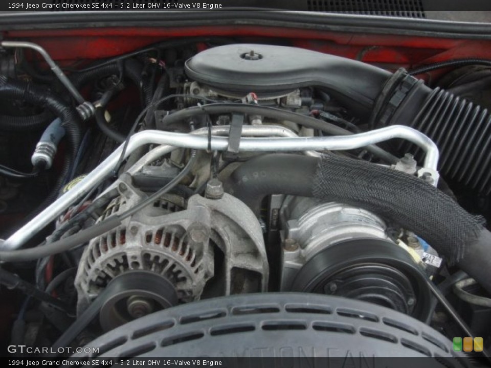5.2 Liter OHV 16-Valve V8 Engine for the 1994 Jeep Grand Cherokee #81816888