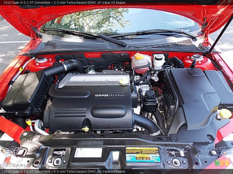 2.0 Liter Turbocharged DOHC 16-Valve V6 2010 Saab 9-3 Engine