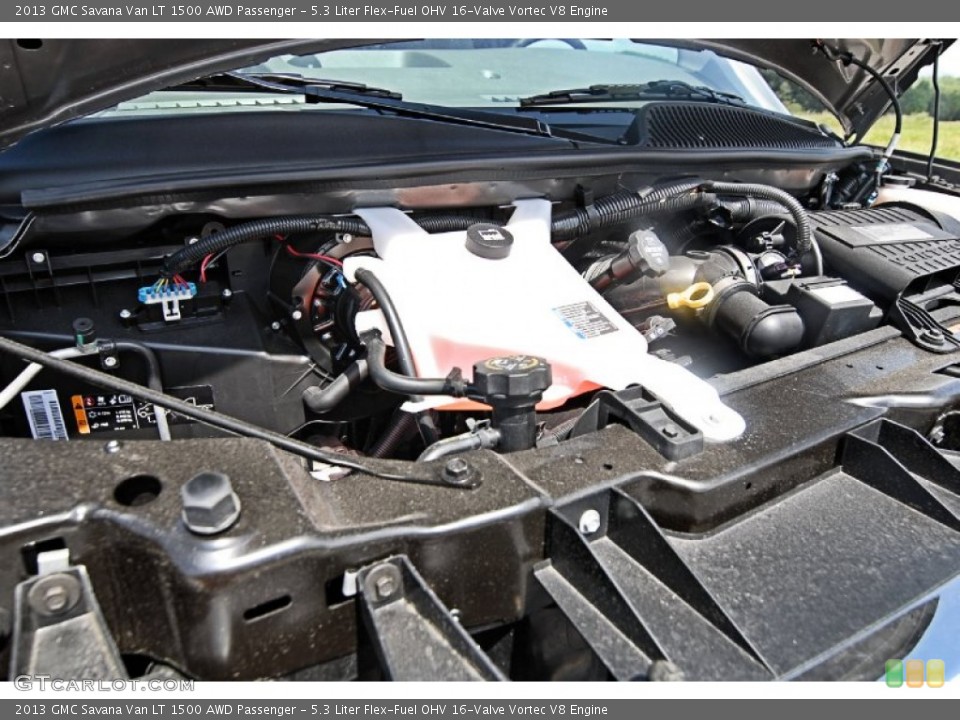 5.3 Liter Flex-Fuel OHV 16-Valve Vortec V8 Engine for the 2013 GMC Savana Van #81866661