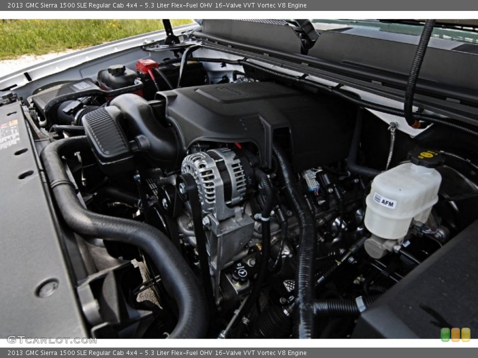 5.3 Liter Flex-Fuel OHV 16-Valve VVT Vortec V8 Engine for the 2013 GMC Sierra 1500 #81867038