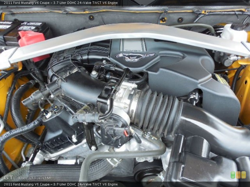 3.7 Liter DOHC 24-Valve TiVCT V6 Engine for the 2011 Ford Mustang #81890602