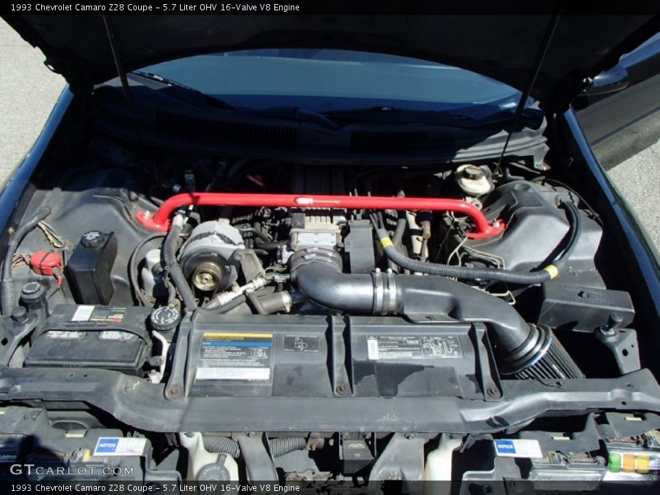 5.7 Liter OHV 16-Valve V8 1993 Chevrolet Camaro Engine