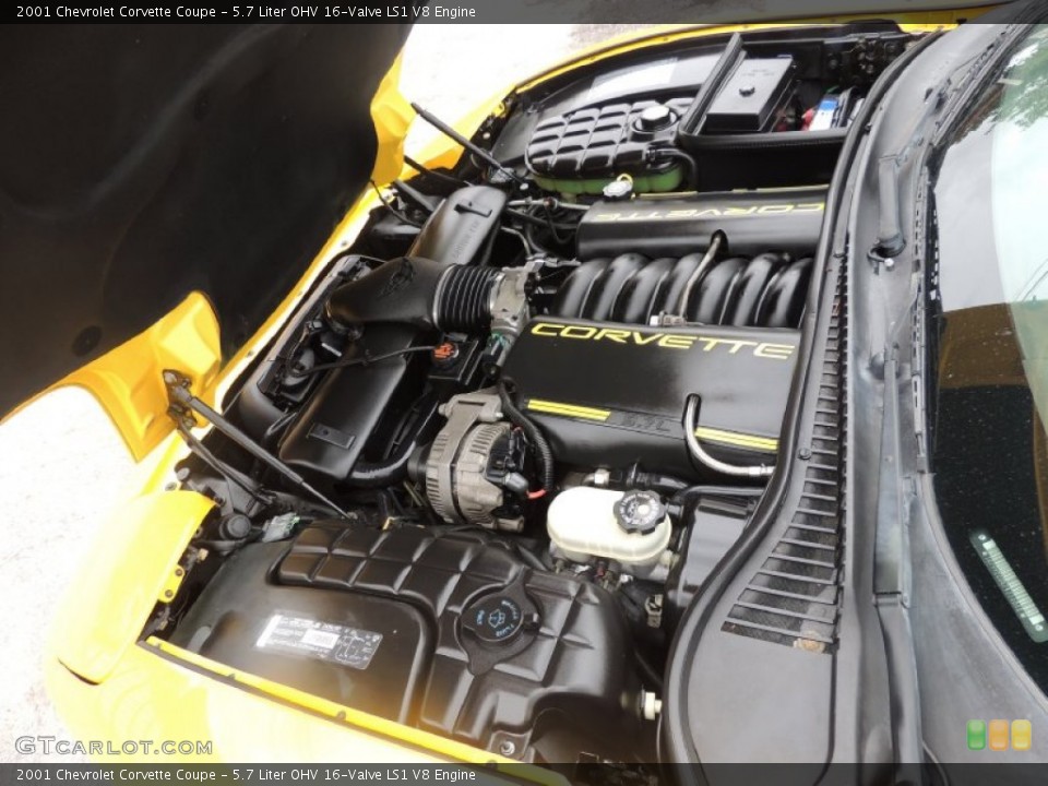 5.7 Liter OHV 16-Valve LS1 V8 Engine for the 2001 Chevrolet Corvette #81929536