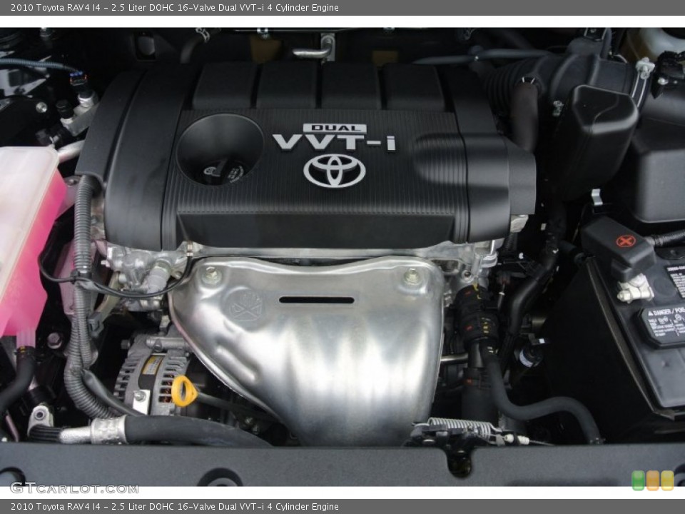 2.5 Liter DOHC 16-Valve Dual VVT-i 4 Cylinder 2010 Toyota RAV4 Engine