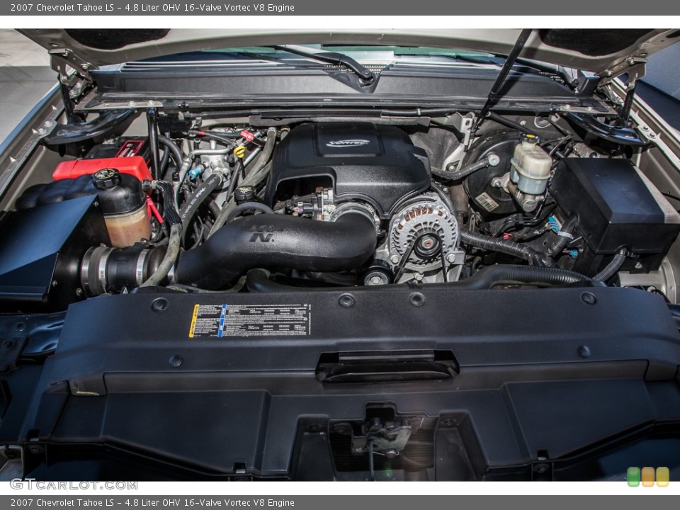 4.8 Liter OHV 16-Valve Vortec V8 Engine for the 2007 Chevrolet Tahoe #81937412
