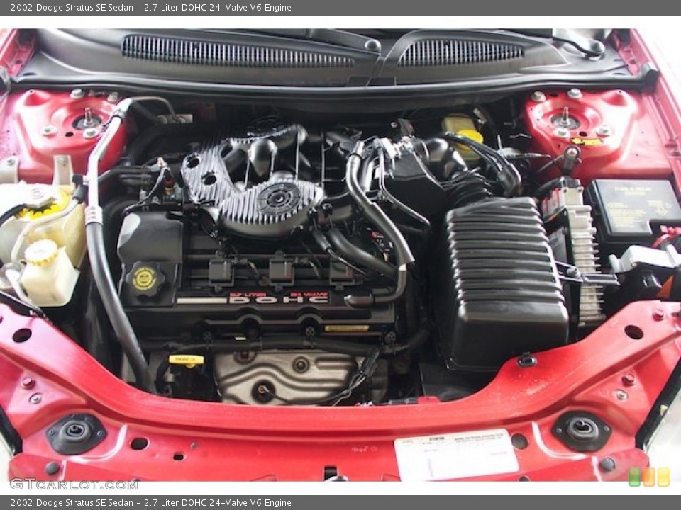 2.7 Liter DOHC 24-Valve V6 2002 Dodge Stratus Engine