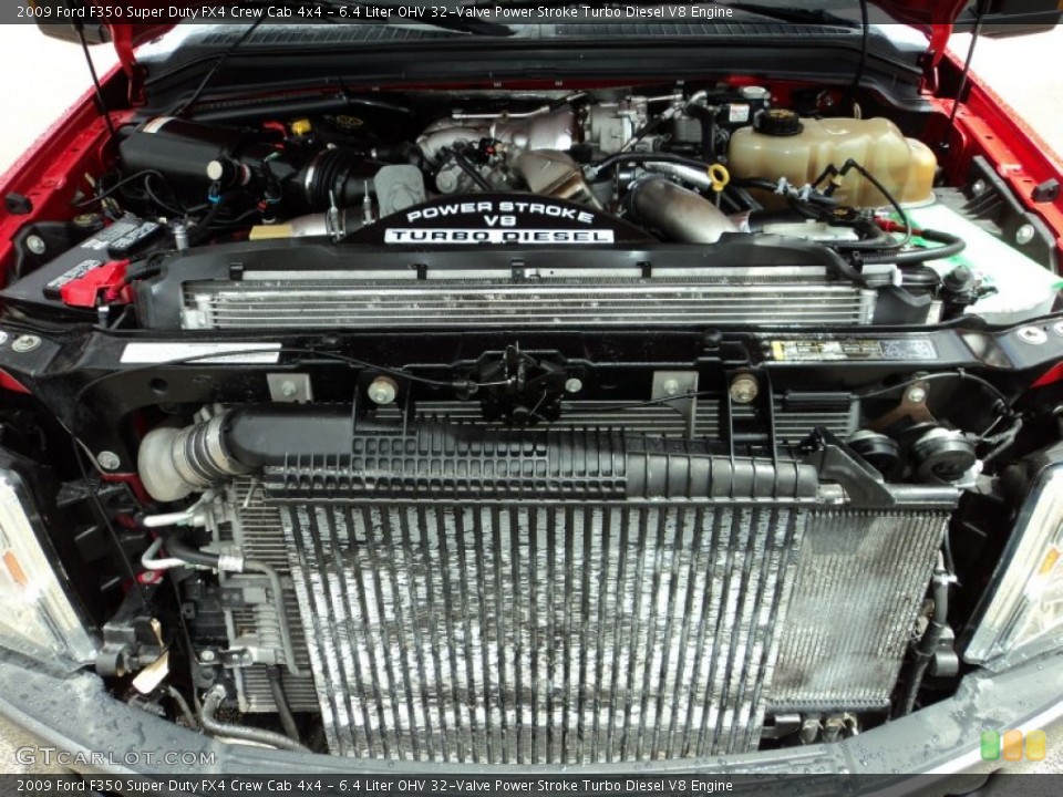 6.4 Liter OHV 32-Valve Power Stroke Turbo Diesel V8 2009 Ford F350 Super Duty Engine