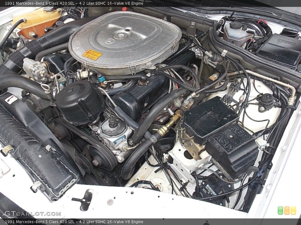 4.2 Liter SOHC 16-Valve V8 Engine for the 1991 Mercedes-Benz S Class #82047223
