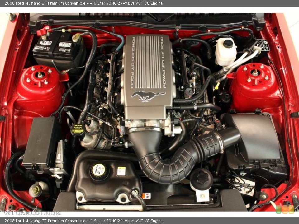 4.6 Liter SOHC 24-Valve VVT V8 Engine for the 2008 Ford Mustang #82088009