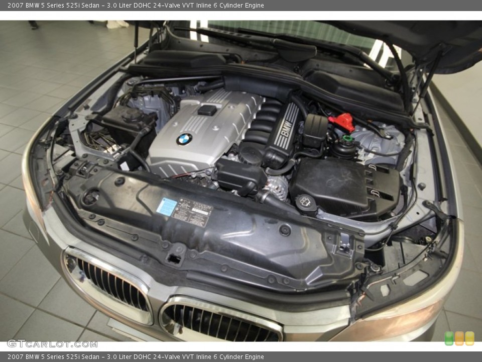 3.0 Liter DOHC 24-Valve VVT Inline 6 Cylinder 2007 BMW 5 Series Engine