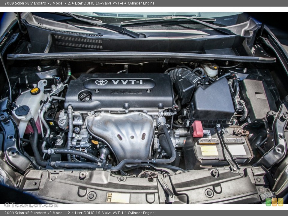 2.4 Liter DOHC 16-Valve VVT-i 4 Cylinder 2009 Scion xB Engine