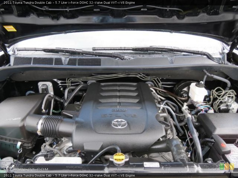 5.7 Liter i-Force DOHC 32-Valve Dual VVT-i V8 Engine for the 2011 Toyota Tundra #82118996
