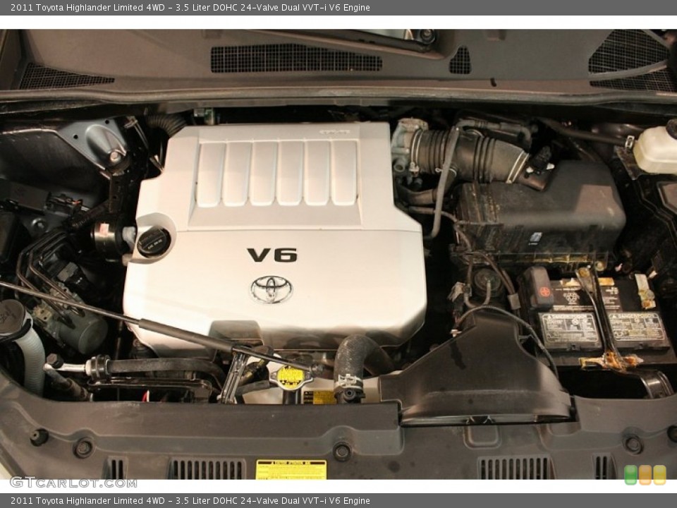 3.5 Liter DOHC 24-Valve Dual VVT-i V6 Engine for the 2011 Toyota Highlander #82157239